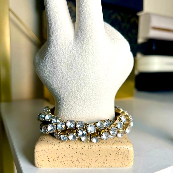 Multi Strand Rhinestone Bracelet - Picture 5 of 7